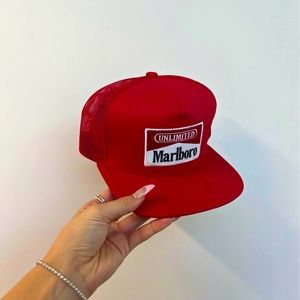 Retro Marlboro snap-back trucker hat